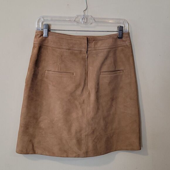 Cute VINCE SKIRT  💯%goat leather NWOT - Picture 4 of 6